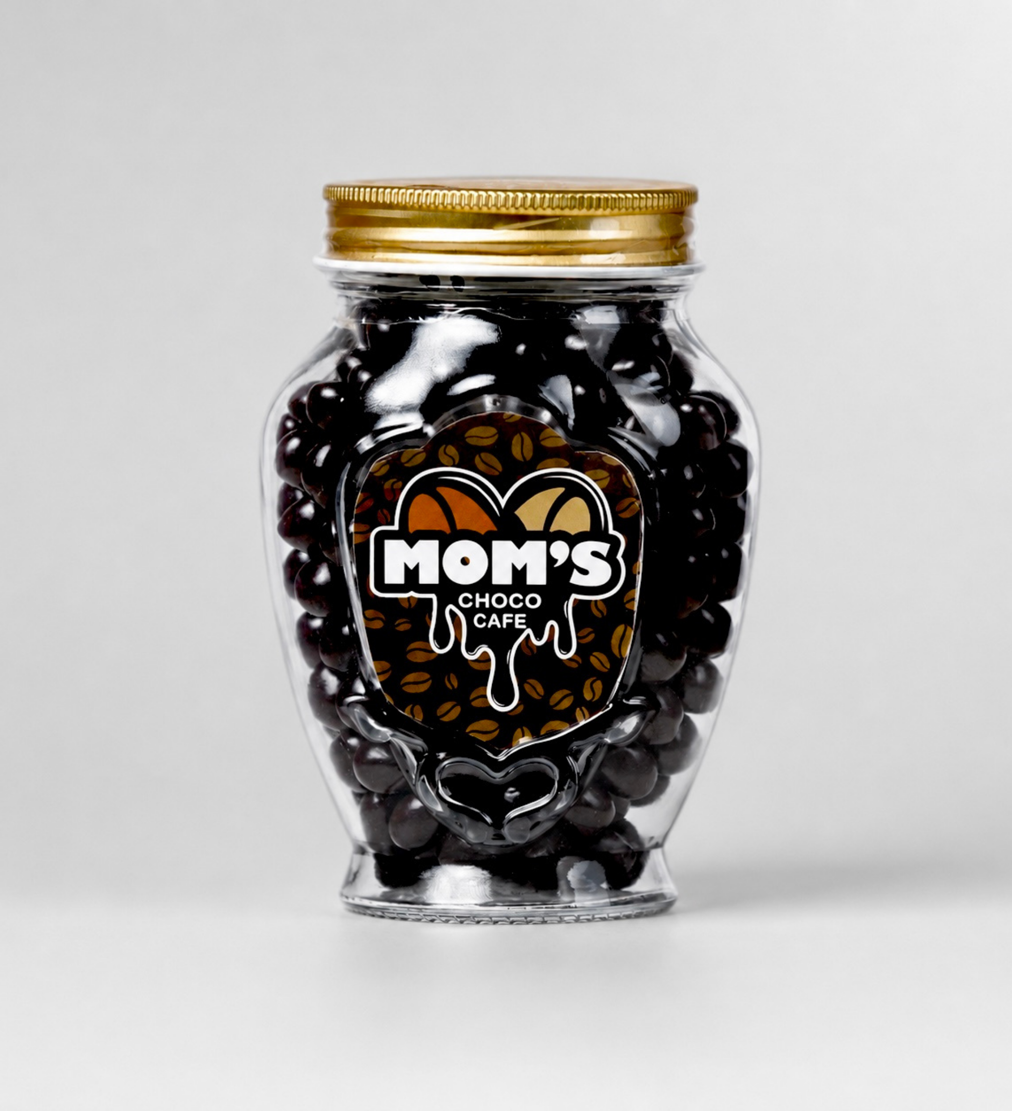 Mom's Choco Cafe Espresso - Bundle 4 Glass Jars Dark Chocolate (350g)