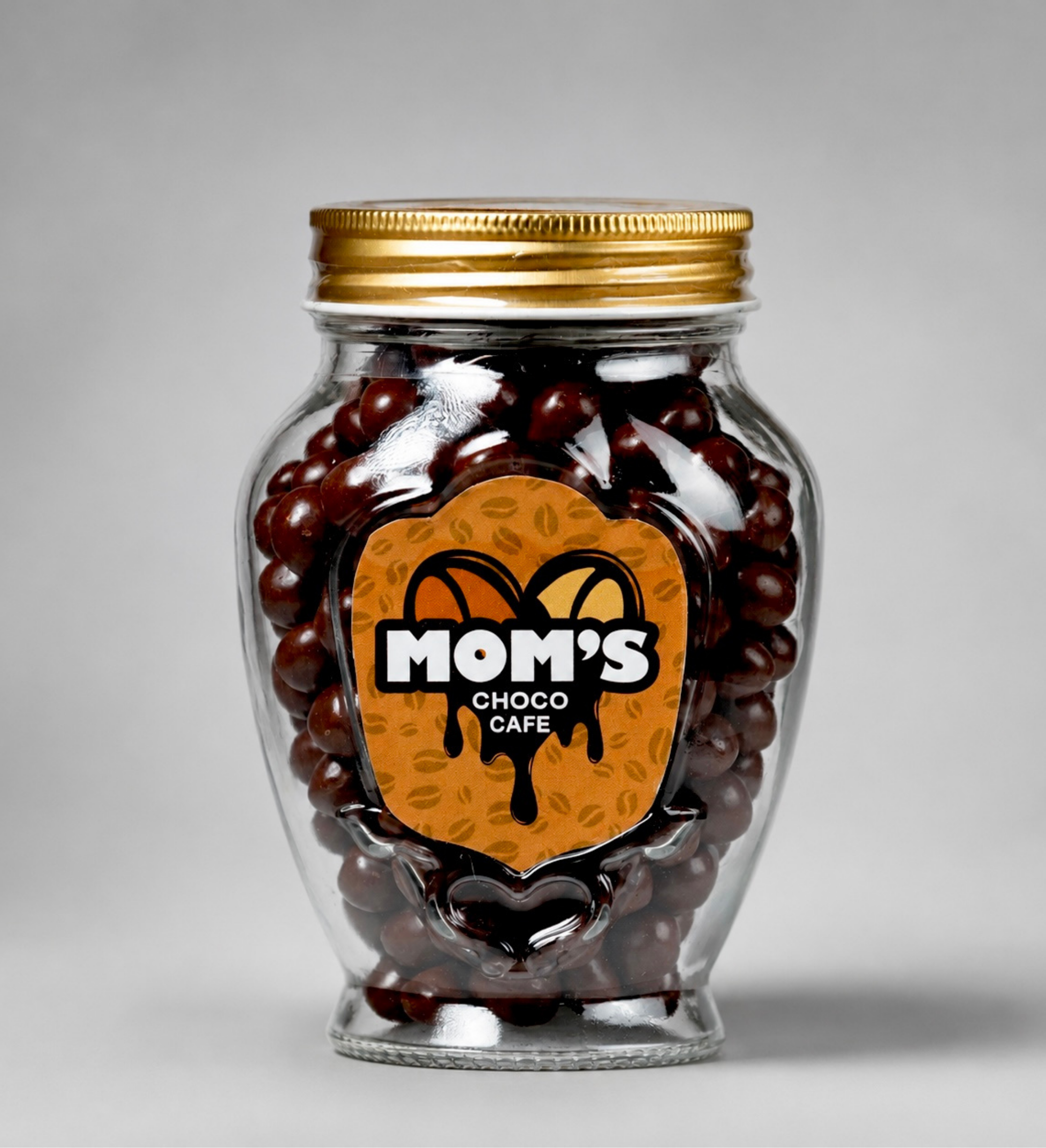 Mom's Choco Cafe Espresso - Bundle 4 Glass Jars Milk Chocolate (350g)