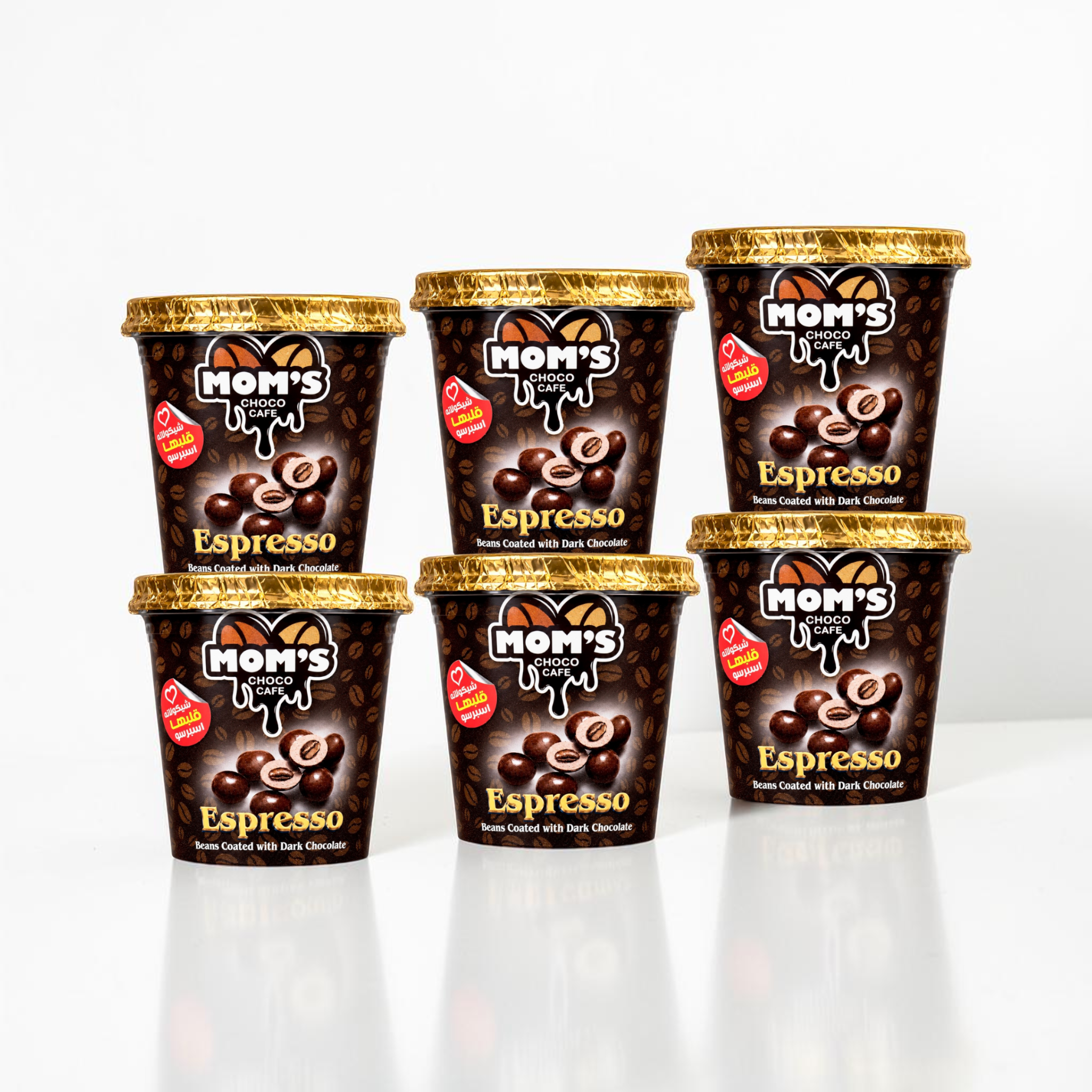 Mom's Choco Cafe Espresso - 6 Cups Dark Chocolate (35g)