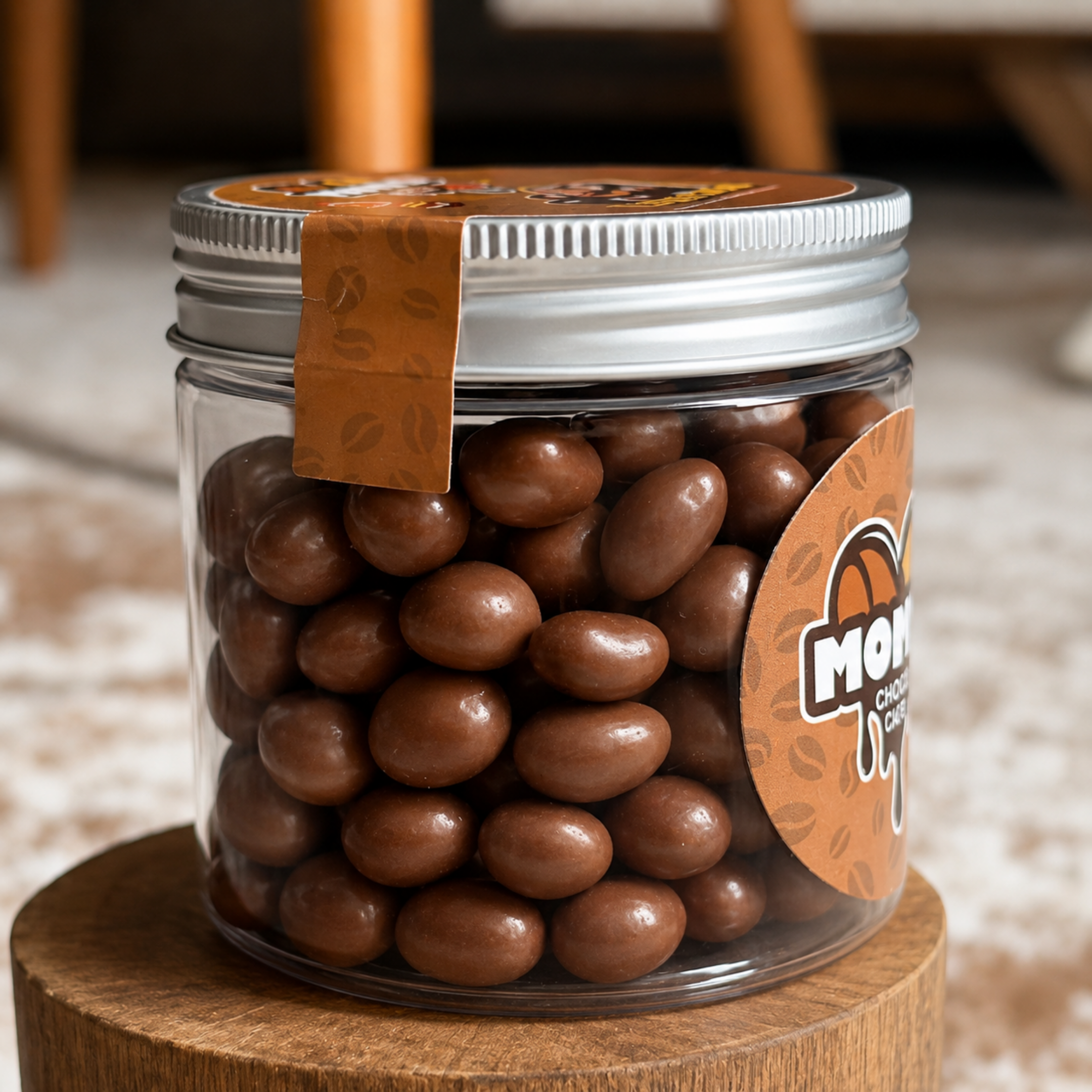 Mom's Espresso Beans Coated with Milk Chocolate - 3 Jars