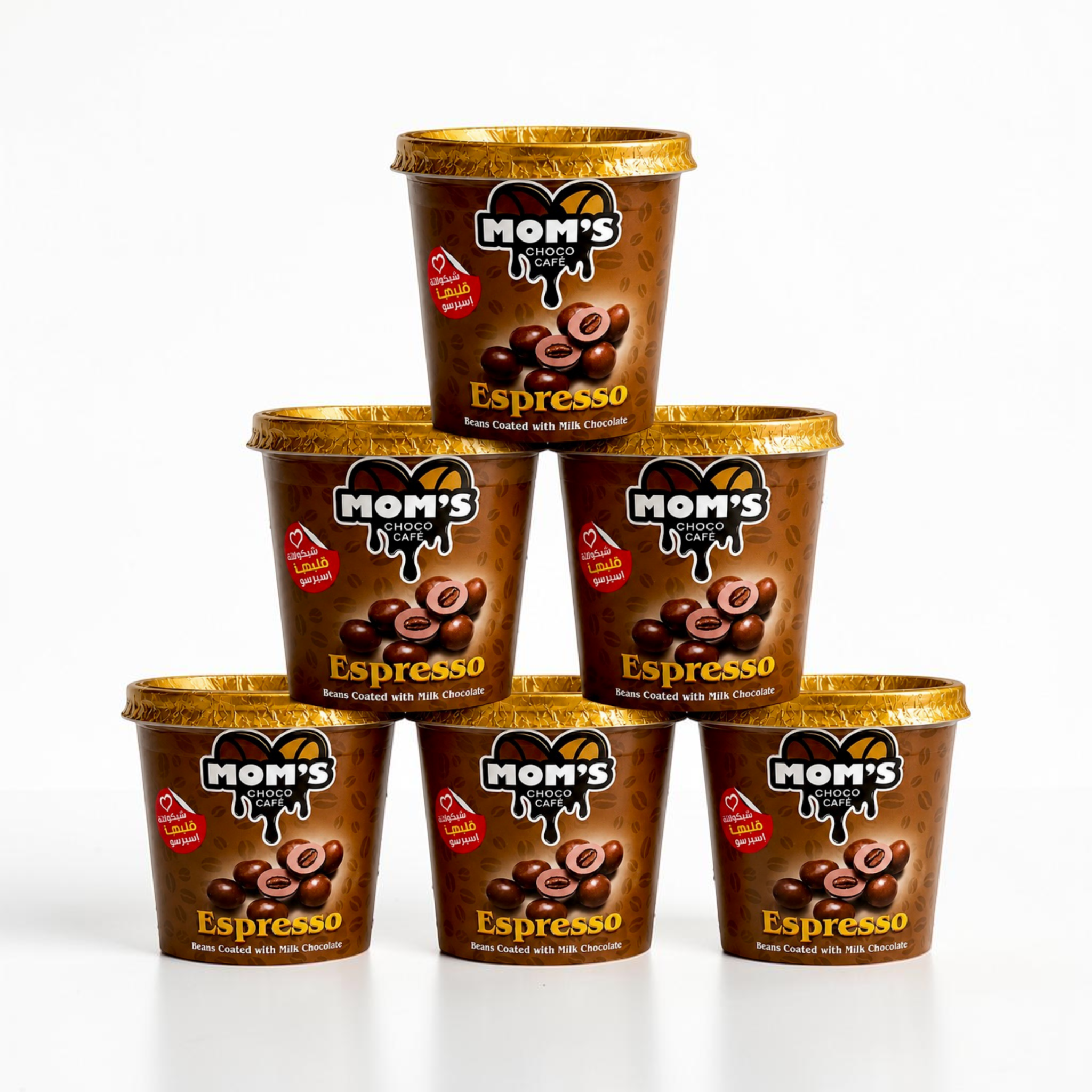 Mom's Choco Cafe Espresso - 6 Cups Milk Chocolate (35g)