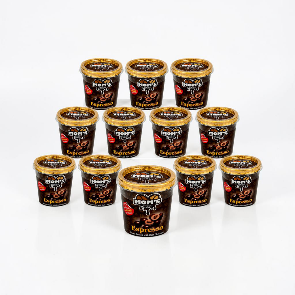Mom's Espresso Beans Coated with Dark Chocolate - 12 pack