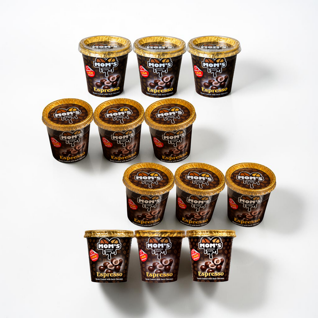 Mom's Espresso Beans Coated with Dark Chocolate - 12 pack