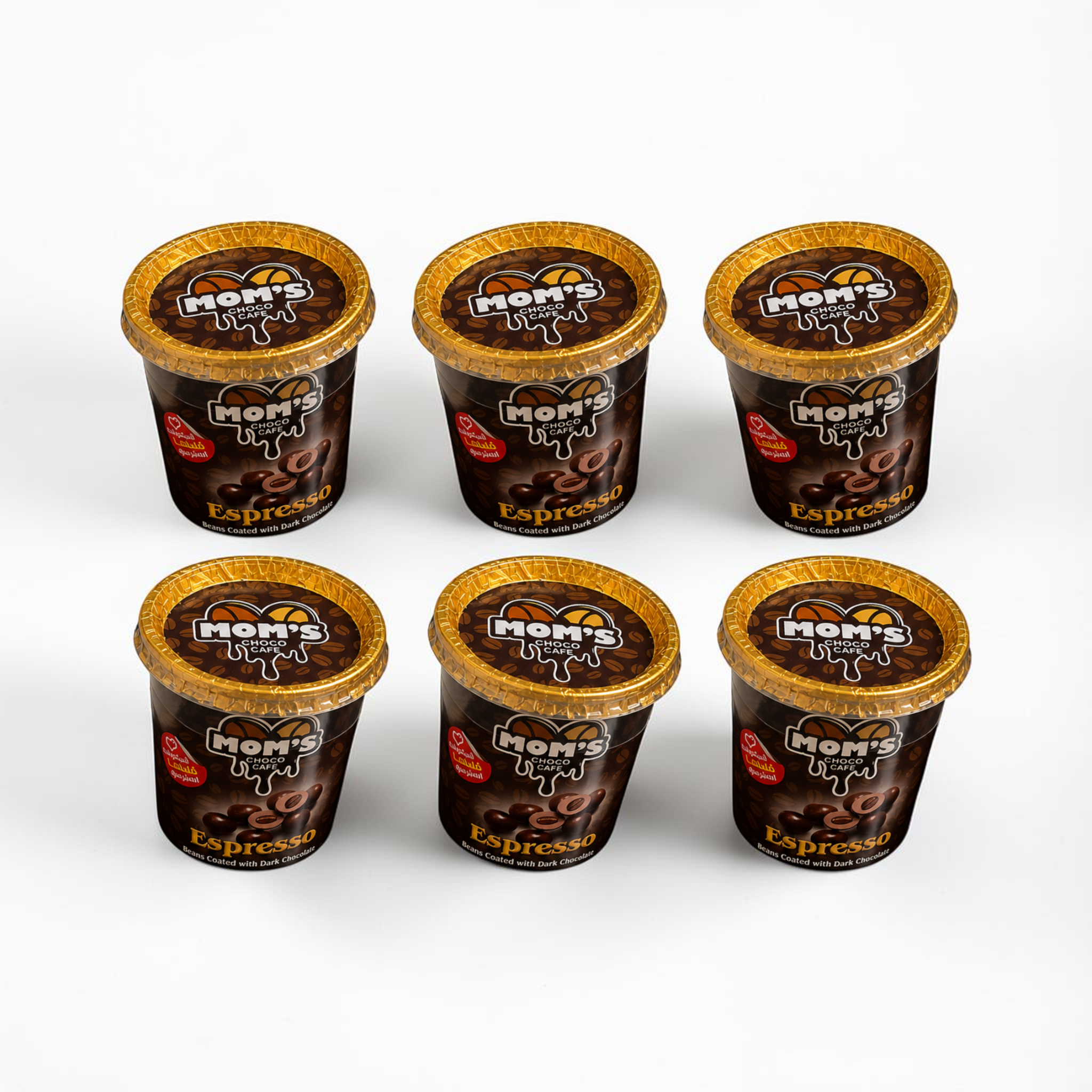 Mom's Choco Cafe Espresso - 6 Cups Dark Chocolate (35g)