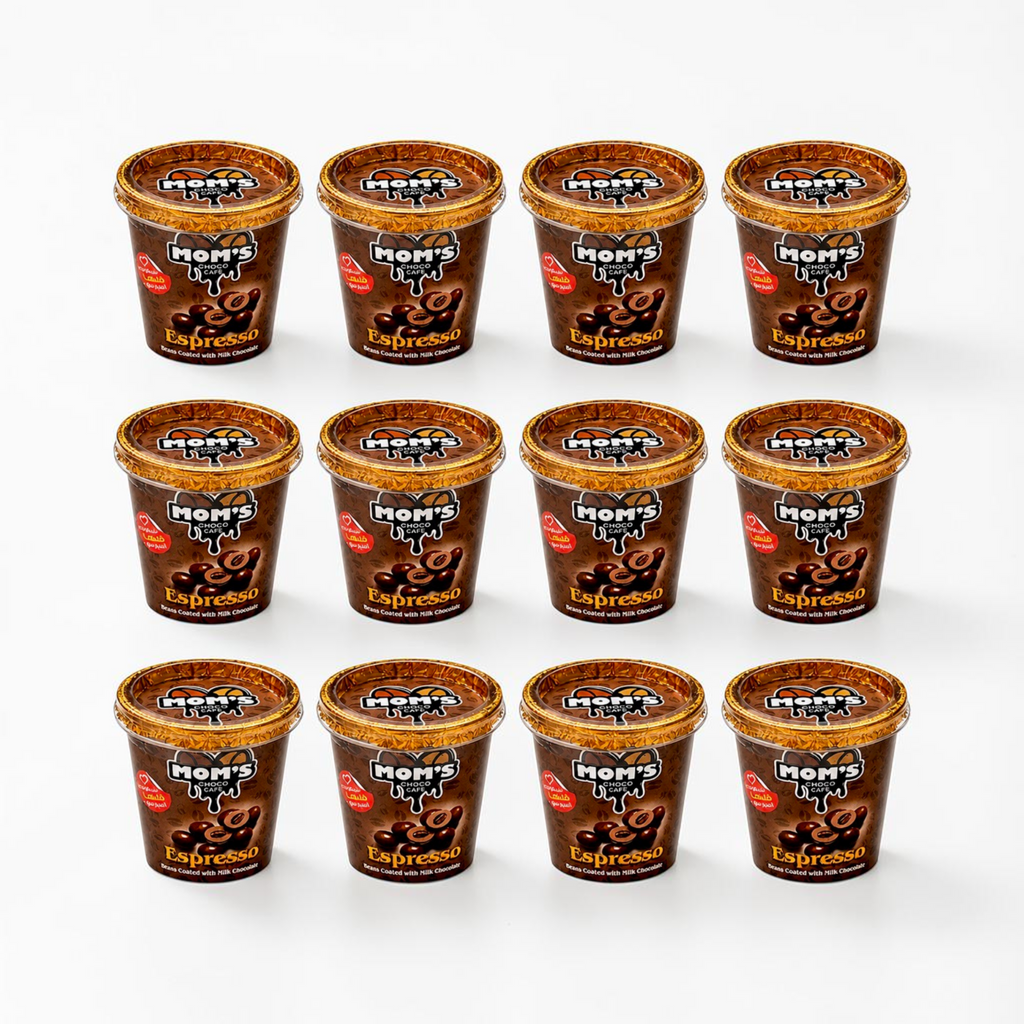 Mom's Espresso Beans Coated with Milk Chocolate - 12 pack