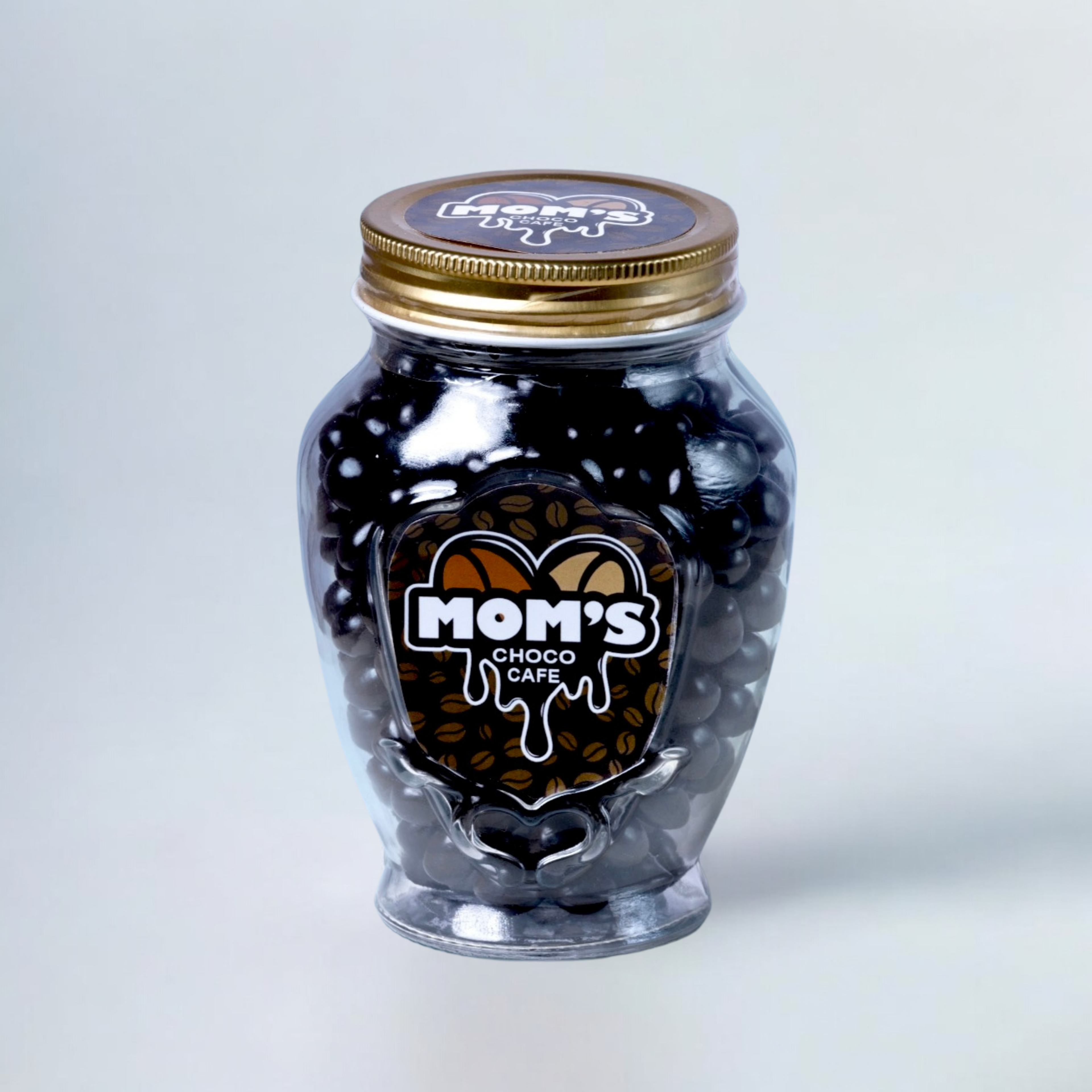 Mom's Choco Cafe Espresso - Bundle 4 Glass Jars Dark Chocolate (350g)