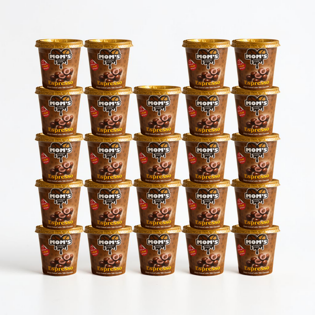 Mom's Espresso Beans Coated with Milk Chocolate - 24 pack