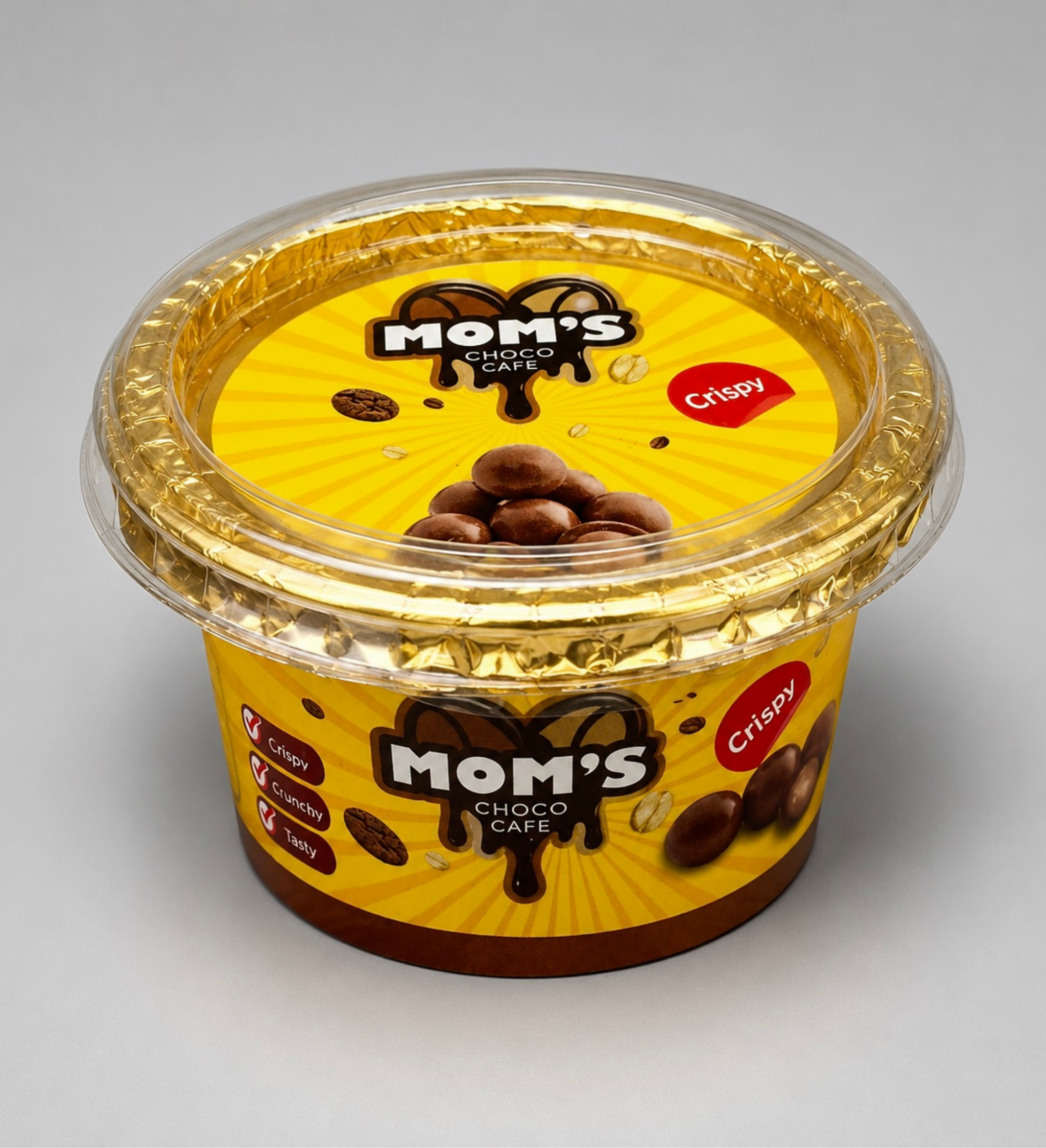 Mom's Choco Cafe Crispy - Bundle 6 Cups (15g)