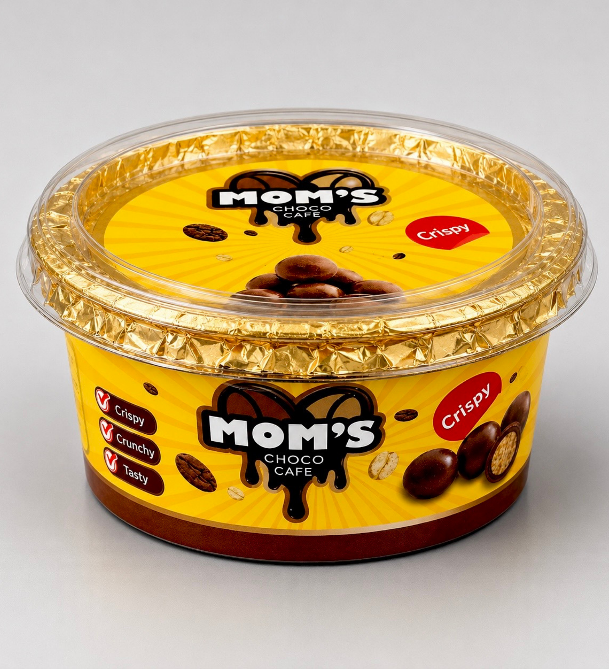 Mom's Choco Cafe Crispy - Bundle 6 Cups (15g)
