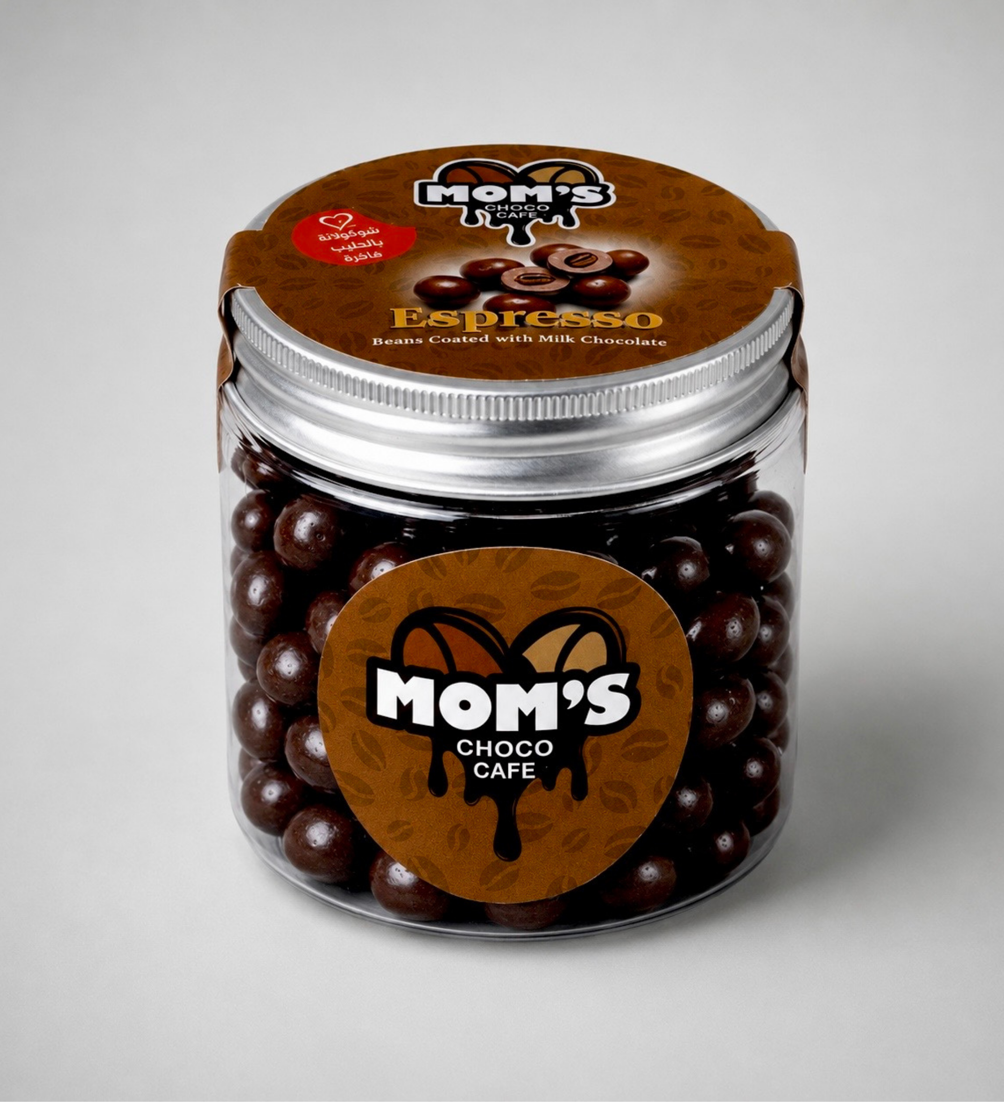 Mom's Choco Cafe Espresso - Bundle 3 Glass Jars Milk Chocolate (125g)