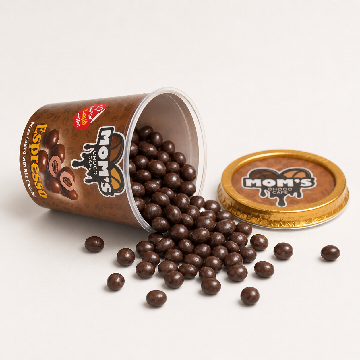 Mom's Espresso Beans Coated with Milk Chocolate - 12 pack